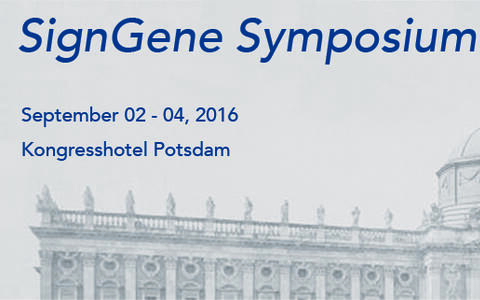 SignGene Symposium September 2016 Potsdam