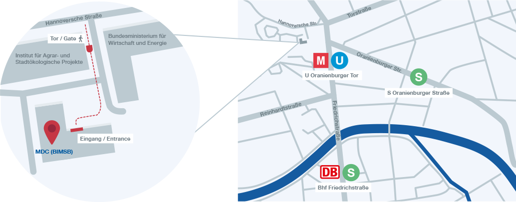 Directions to MDC Berlin Center (BIMSB)