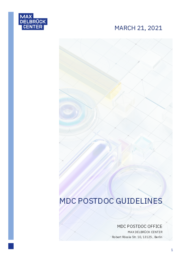 Postdoc Guidelines
